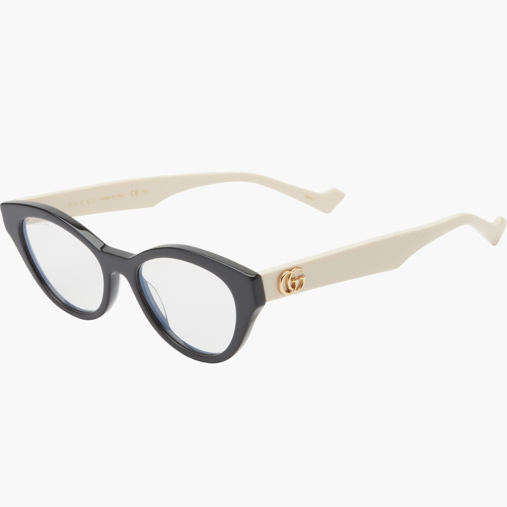 Gucci GG Black and Cream Optical Glasses